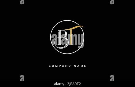 TB, BT Abstract Letters Logo Monogram Stock Vector