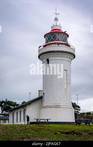 Picture of the Sletterhage lighthouse or Sletterhagefyr in Denmark Stock Photo