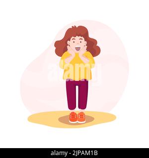 Surprise isolated cartoon vector illustration. Stock Vector