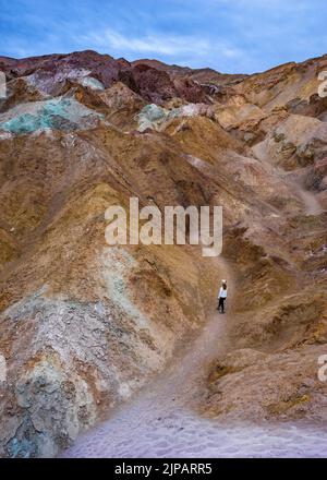 hiker in death valley national park Stock Photo - Alamy