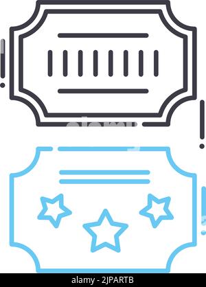 Flat Ticket icon symbol vector Illustration Stock Vector Image & Art ...