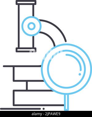 research line icon, outline symbol, vector illustration, concept sign Stock Vector