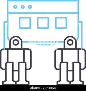 prototype line icon, outline symbol, vector illustration, concept sign Stock Vector