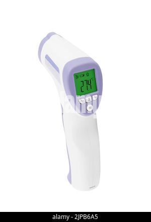 Electronic thermometer isolated on white background Stock Photo