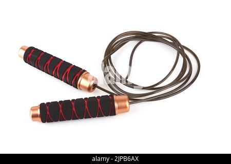 Skipping rope isolated on a white background Stock Photo