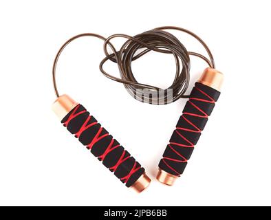 Skipping rope isolated on a white background Stock Photo