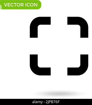 QR code scanner icon. minimal and creative icon isolated on white background. vector illustration symbol mark. Stock Vector