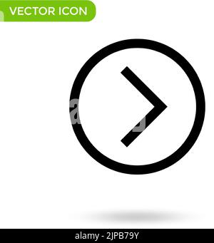 arrow side icon. minimal and creative icon isolated on white background. vector illustration symbol mark. Stock Vector