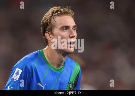 Turin, Italy, 15th August 2022. Kristian Thorstvedt of US Sassuolo looks on during the Serie A match at Allianz Stadium, Turin. Picture credit should read: Jonathan Moscrop / Sportimage Stock Photo