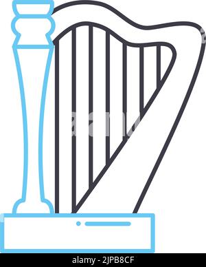 hard line icon, outline symbol, vector illustration, concept sign Stock Vector