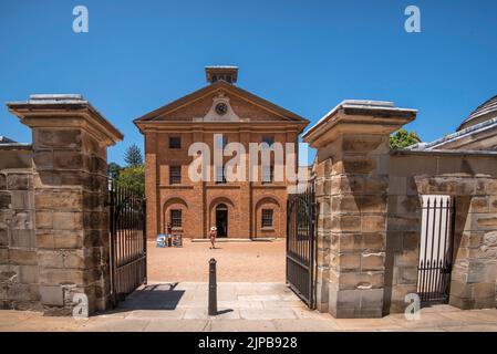 January 2019: Hyde Park Barracks Sydney is considered Australia's most important UNESCO World Heritage building and is undergoing a $18m renovation Stock Photo