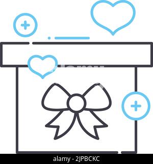 largesse line icon, outline symbol, vector illustration, concept sign Stock Vector