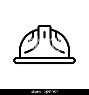 Foreman hard hat icon. icon related to construction, labor day. Line icon style. Simple design editable Stock Vector
