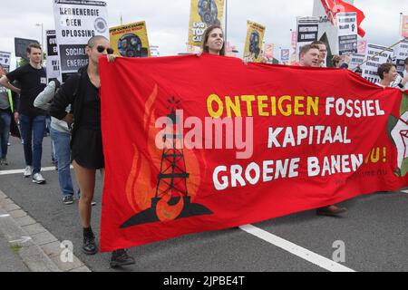 Climate March Protest, Rotterdam, Netherlands Stock Photo