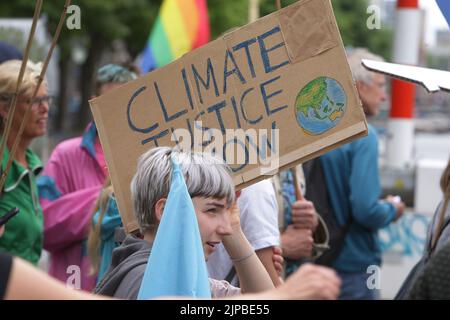 Climate March Protest, Rotterdam, Netherlands Stock Photo