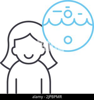 guilded imagery line icon, outline symbol, vector illustration, concept sign Stock Vector