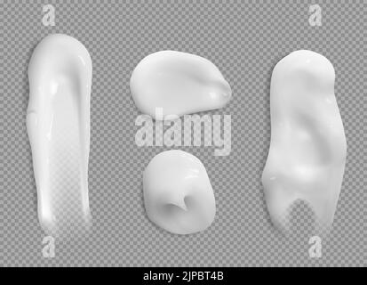 Realistic cream foam white mousse or foaming milk Vector Image