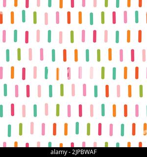 Abstract striped background pattern. Bright and fun vector seamless repeat of lines., geometric design element. Stock Vector