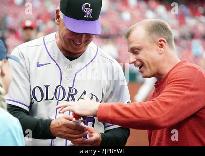 Colorado Rockies manager Bud Black pauses in the dugout prior to a ...