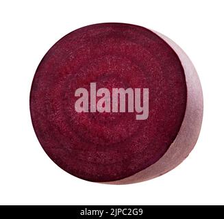 Fresh beetroot isolated on white background. Clipping path Stock Photo