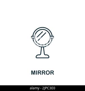 Mirror icon. Line simple icon for templates, web design and infographics Stock Vector