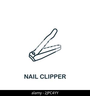 Nail Clipper icon. Line simple icon for templates, web design and infographics Stock Vector