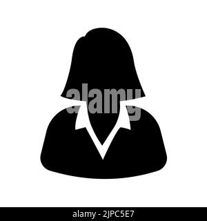 Businesswoman, lady avatar business icon Stock Vector