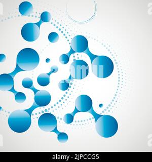 Connect network dot background. line vector tech abstract technology. Digital node data plexus pattern Stock Vector