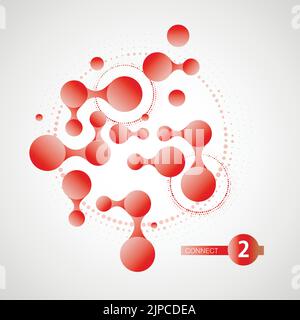 Connect network dot background. line vector tech abstract technology. Digital node data plexus pattern Stock Vector