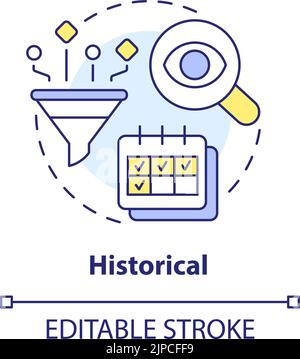 Historical concept icon Stock Vector
