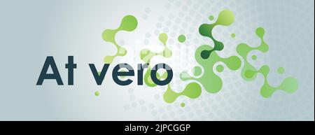Modern molecules green. Abstract tech background. Futuristic design. Technology background Stock Vector