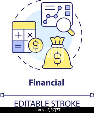 Financial concept icon Stock Vector