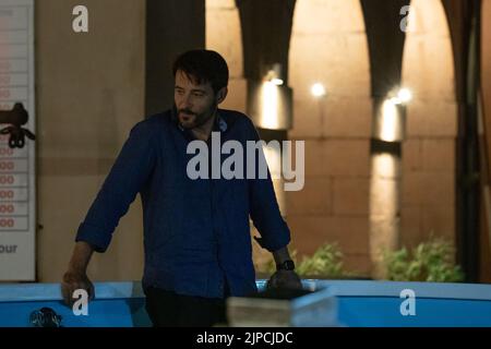 Actors Goran Visnjic and Robert Boskovic can be seen together before the start of dress rehearsal for the play 'Bloody Wedding (Krvava svadba)' which will be performed as part of the 73rd Dubrovnik Summer Games in Dubrovnik, Croatia on August 16, 2022. Robert Boskovic is known for his television roles in Croatia, while Goran Visnjic already has an enviable international career behind him, so he is known for his roles in the American TV show ER teand in movies such as  The Girl with the Dragon Tattoo and The Last Will. Photo: Grgo Jelavic/PIXSELL Stock Photo