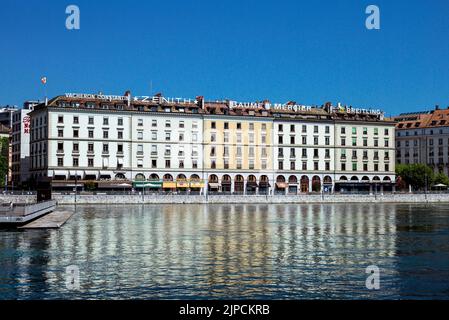 Geneva lakeside Stock Photo