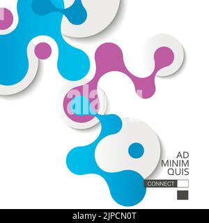 Molecular structure. Chemical laboratory research Stock Vector