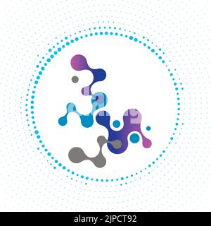 Molecular structure. Modern vector illustration Stock Vector