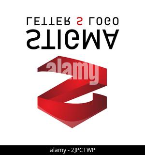 A template logo for the letter S, with a blank background and editable text, concept gaming, movie platform Stock Vector