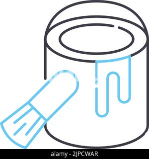 Paint bucket vector icon, painting symbol. Modern, simple flat vector  illustration for web site or mobile app Stock Vector