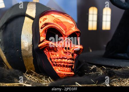 Themed decor for the traditional Halloween holiday. Stock Photo