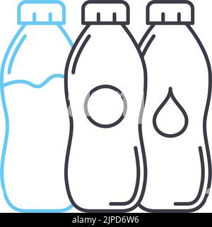 sport shakers line icon, outline symbol, vector illustration, concept sign Stock Vector