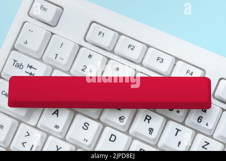 Abstract Typing Presentation Message, Retyping New Email Password Stock Photo