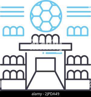 miracle seat line icon, outline symbol, vector illustration, concept sign Stock Vector