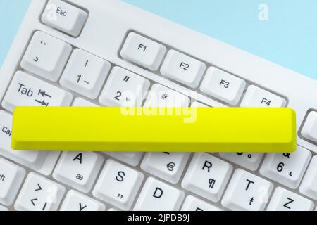 Editing And Retyping Report Spelling Errors, Typing Online Shop Inventory Stock Photo
