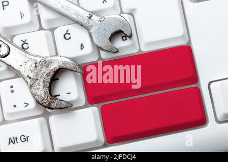 Abstract Typing Presentation Message, Retyping New Email Password Stock Photo