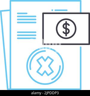 Fake Document Icon Vector Outline Illustration Stock Vector Image & Art - Alamy