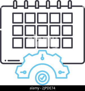 Meeting scheduling concept icon Stock Vector Image & Art - Alamy