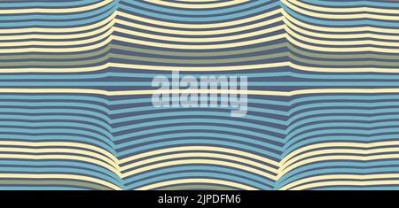 blue yellow horizontal lines abstract vector background Stock Vector