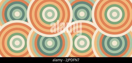 Abstract circles color background template horizontal layout vector illustration Stock Vector