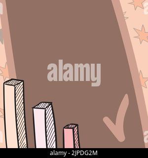 Abstract Graph Presenting Progress, Moving Forward And Improving Concept Stock Vector
