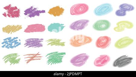 Abstract elements brush collection vector Stock Vector
